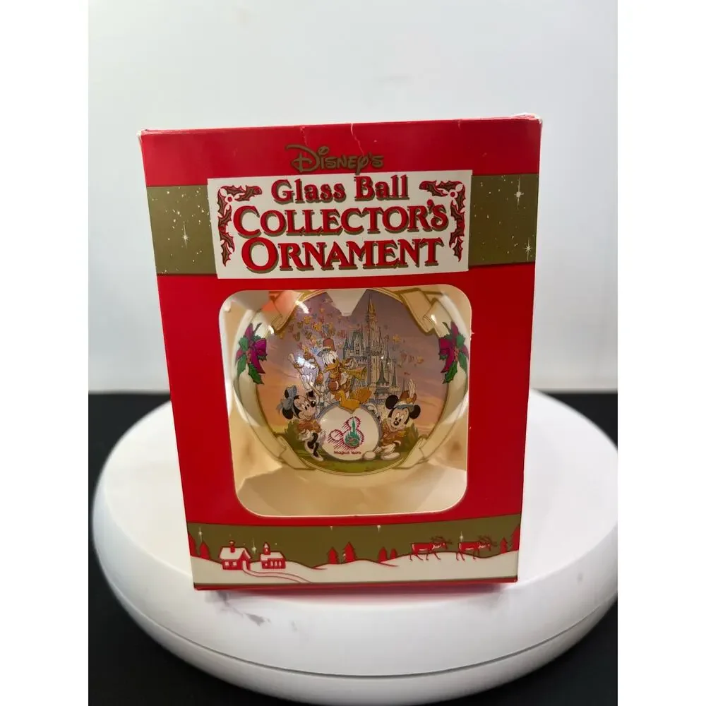 WALT DISNEY WORLD MAGICAL YEARS 1971-1991 BALL ORNAMENT IN BOX